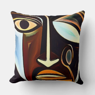Afrocentric Abstract Art Cushion