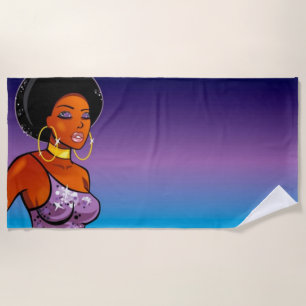 Afrocentric Beach Towel