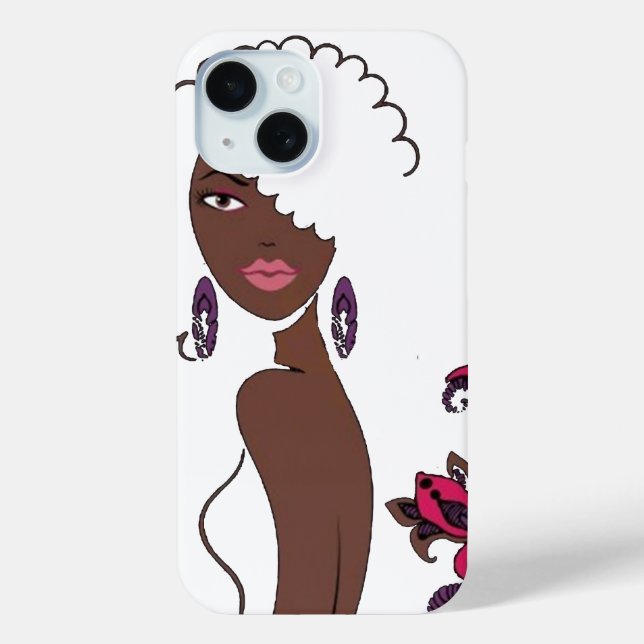 Afrocentric Beauty iPhone 15 Case (Back)