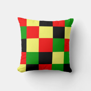 Afrocentric Checkers Cushion
