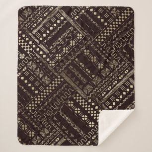 Afrocentric Elegance for Cosy Living Sherpa Blanket