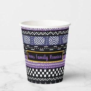 Afrocentric Family Reunion Design Paper Cups