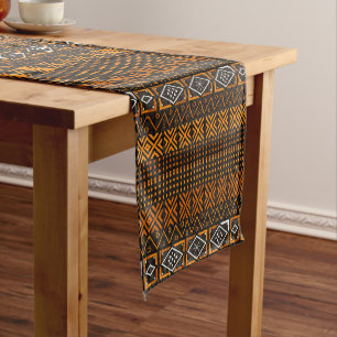 Afrocentric Folk Pattern Short Table Runner