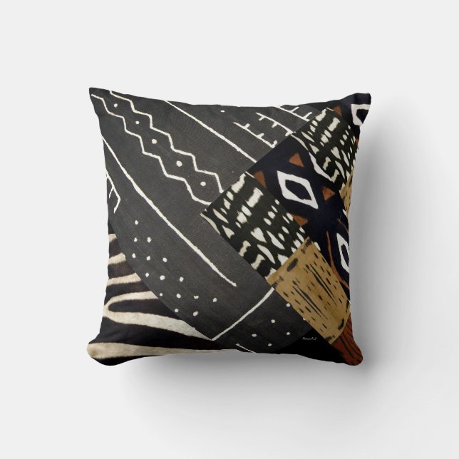 Afrocentric Geometric Cushion (Front)