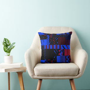Afrocentric Geometric Print • Heritage Design Cushion