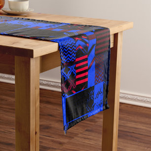 Afrocentric Geometric Print  Short Table Runner