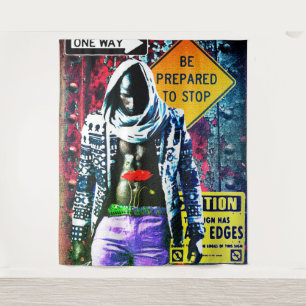 Afrocentric Graphic Art Tapestry