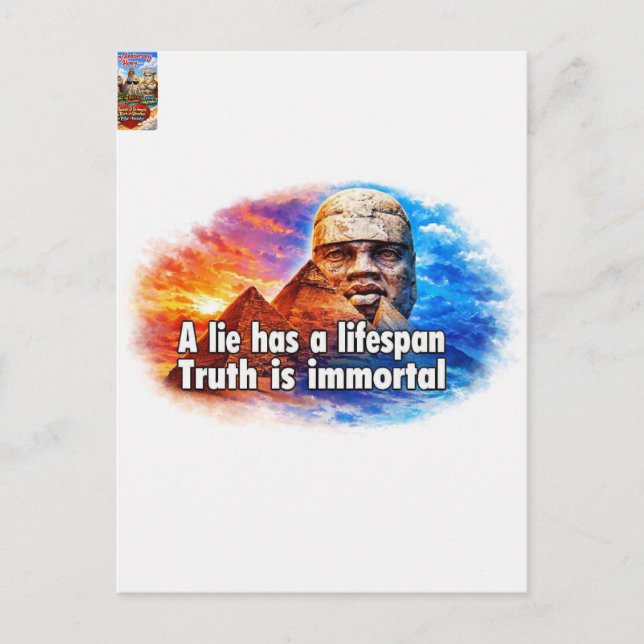 Afrocentric greatness quote holiday postcard (Front)