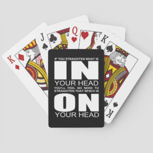 Afrocentric hair quote playing cards