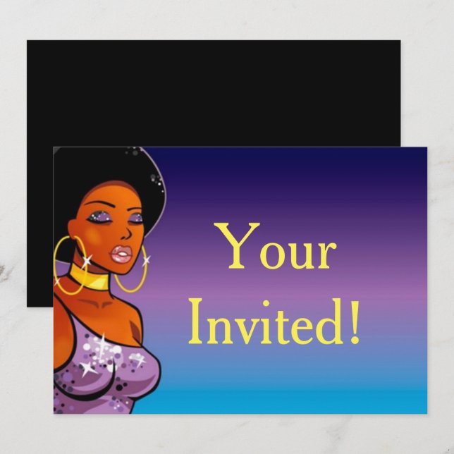 Afrocentric Invitations (Front/Back)