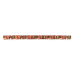 Afrocentric Kente Tribal Pattern  Satin Ribbon