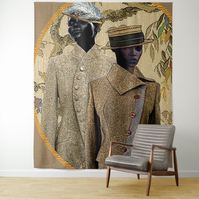 Afrocentric LGBT Art Tapestry (In Situ)