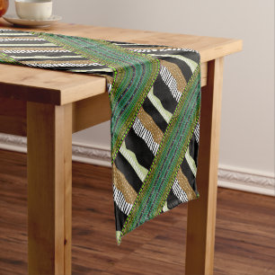 Afrocentric Motif Design Short Table Runner