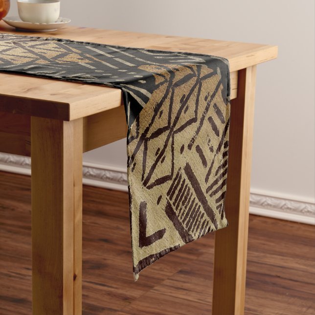 Afrocentric Rustic Patina  Short Table Runner (In Situ)