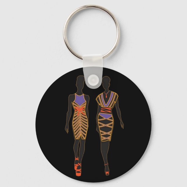 Afrocentric Silhouette keychain (Front)