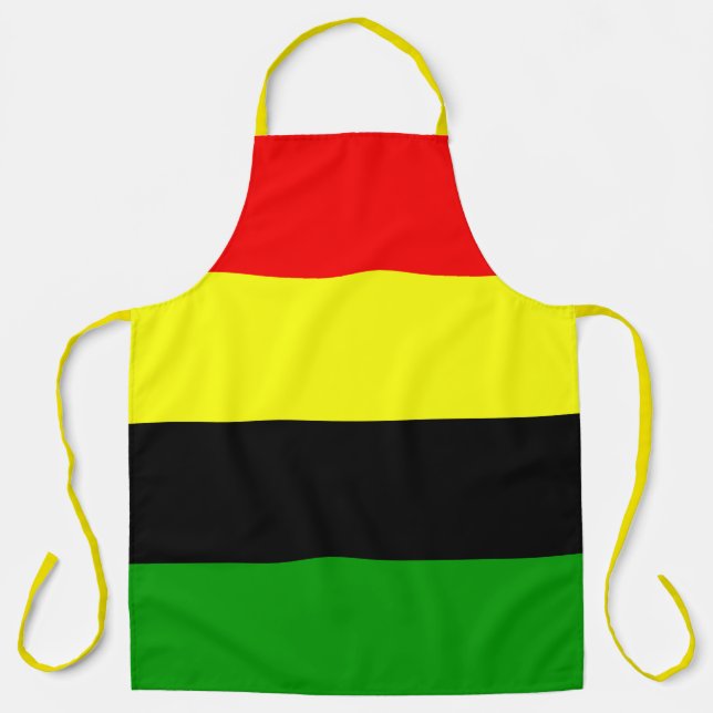 Afrocentric Stripes Apron (Front)