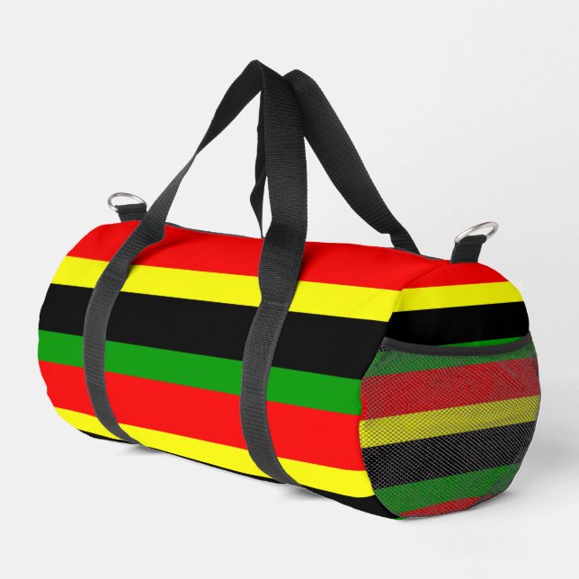 Afrocentric Stripes Duffle Bag (Right Corner)