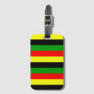 Afrocentric Stripes Luggage Tag