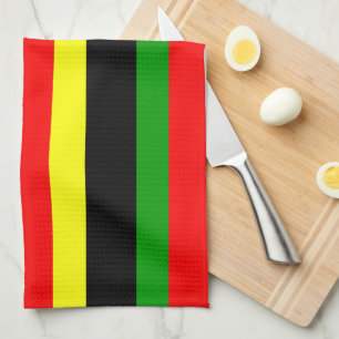Afrocentric Stripes Tea Towel