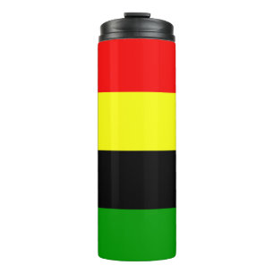Afrocentric Stripes Thermal Tumbler