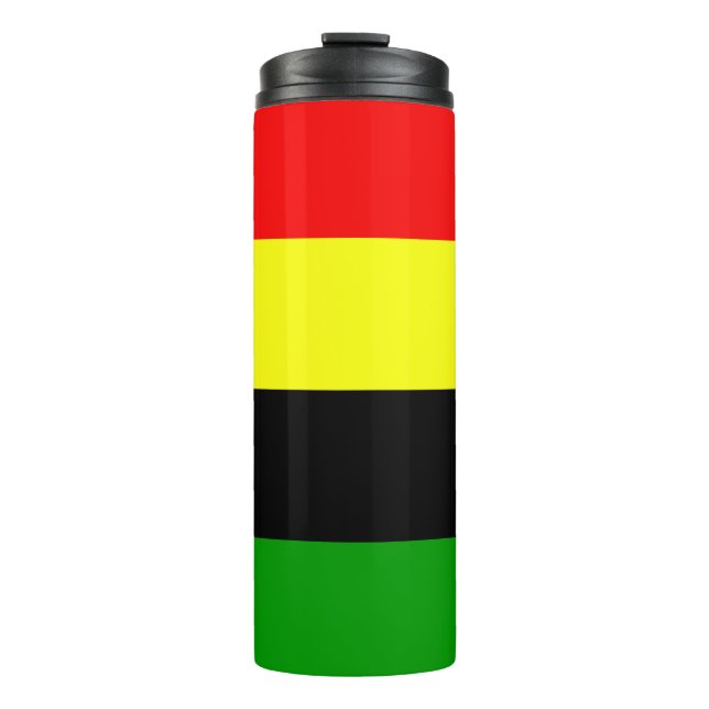 Afrocentric Stripes Thermal Tumbler (Front)