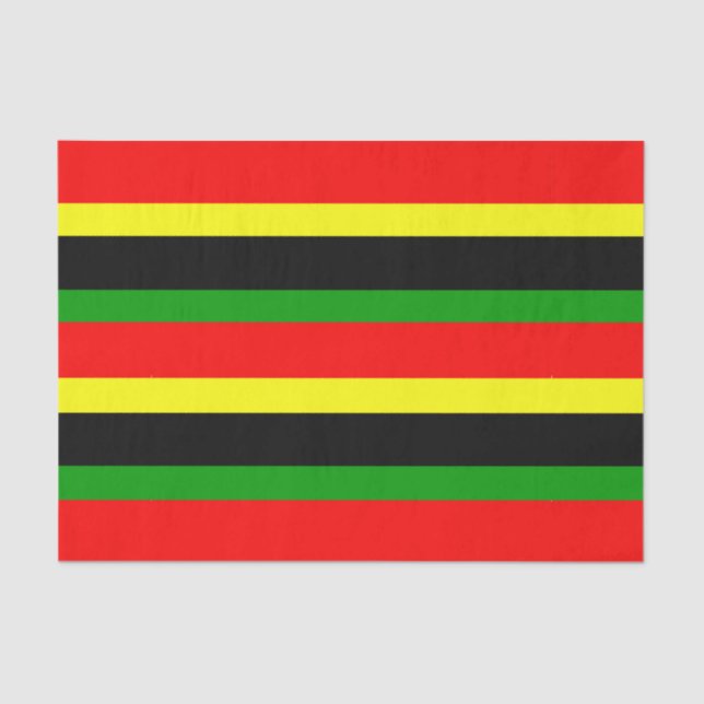 Afrocentric Stripes Tissue Paper (Front)