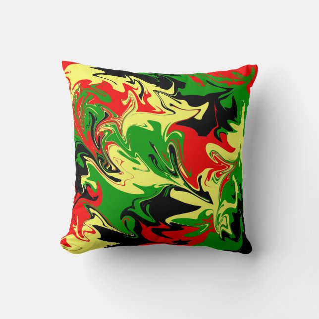 Afrocentric Swirls Cushion (Front)