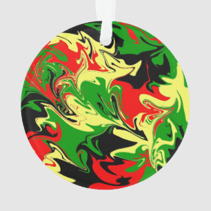 Afrocentric Swirls Ornament