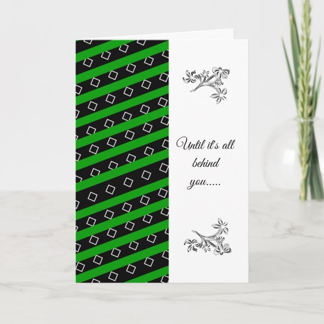 Afrocentric sympathy expression card (Front)