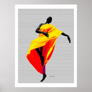 Afrocentric Tribal Dance Poster