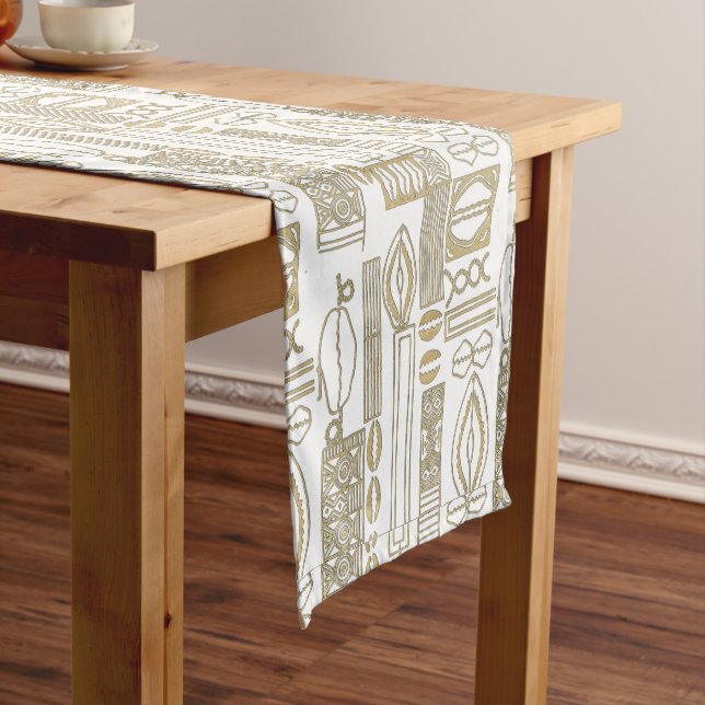 Afrocentric Urban Modern Motif Short Table Runner (In Situ)