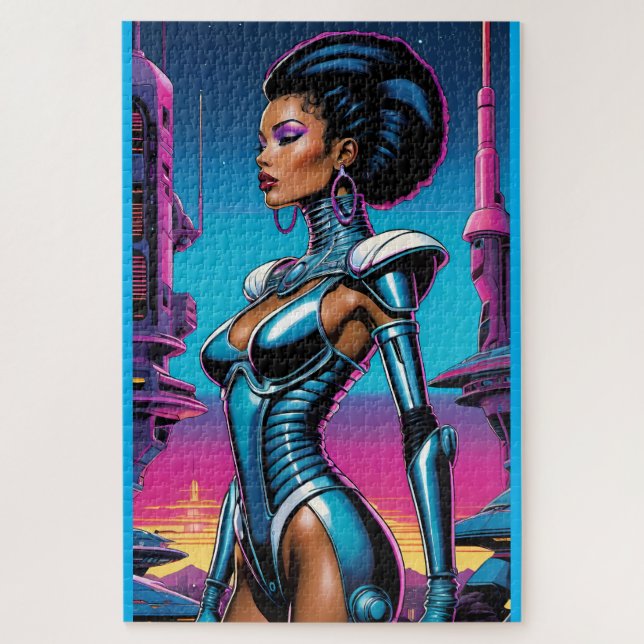 Afrofuturism Four Ken Gauge Sci-Fi Jigsaw Puzzle (Vertical)