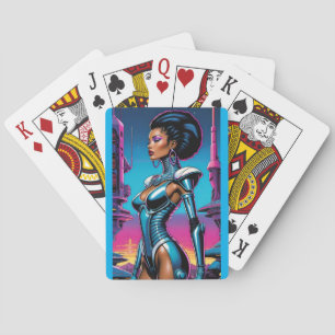 Afrofuturism Four Ken Gauge Sci-Fi Playing Cards