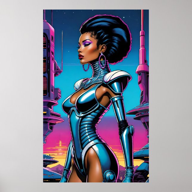 Afrofuturism Four Ken Gauge Sci-Fi Poster (Front)