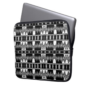 Afrofuturist Pattern Grey Laptop Sleeve