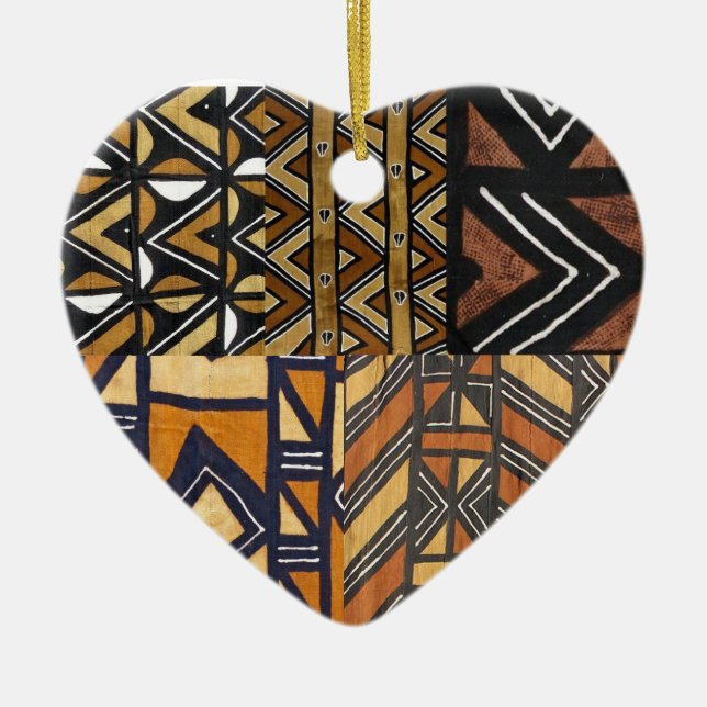 AfroLove Heart Ornament (Front)
