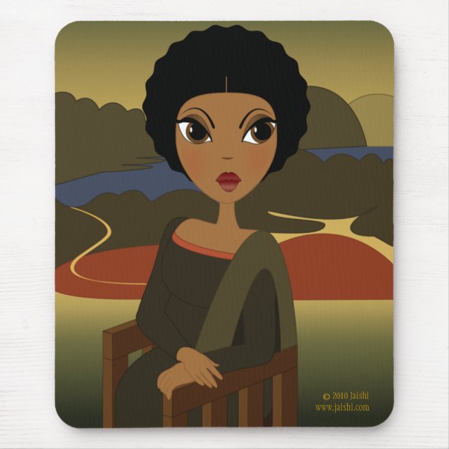 Afro'na Lisa Mousepad (Front)