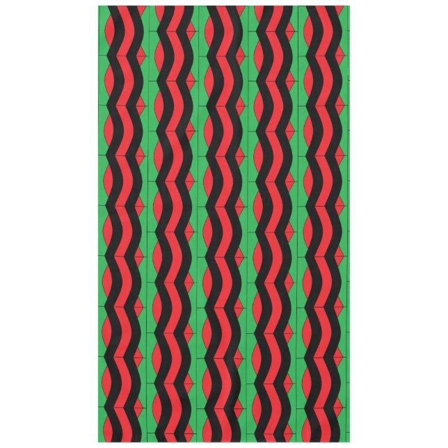 AfroWave Custom Cotton Tablecloth, 60"x104" Tablecloth (Front)