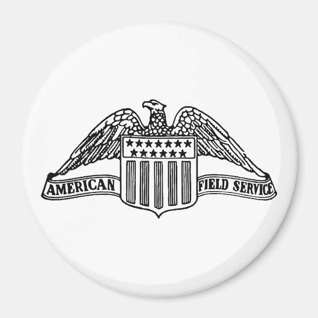 AFS Logo 1947 Standard, 2¼ Inch Circle Magnet (Front)