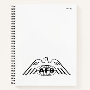 AFS Logo 1969 Custom 8.5" x 11" Spiral Notebook