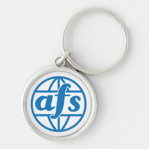 AFS Logo 1972 Round Keychain, Small (1.44") Key Ring