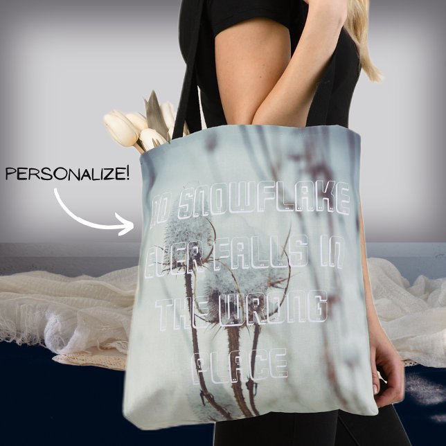 After a snowfall tote bag (Creator Uploaded)