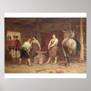 After Culloden: Rebel Hunting (oil on canvas) Poster
