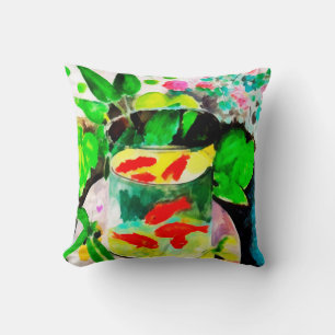 after Henri Matisse, The Goldfish, digital drawing Cushion