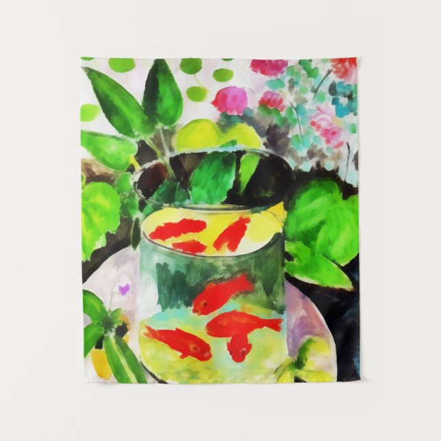 after Henri Matisse, The Goldfish, digital drawing Tapestry (Front)