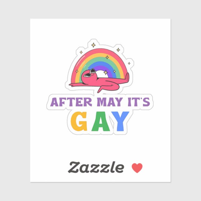 After May It's Gay Funny LGBT Pride Month  (Sheet)
