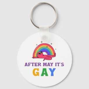 After May It's Gay Funny LGBT Pride Month Key Ring