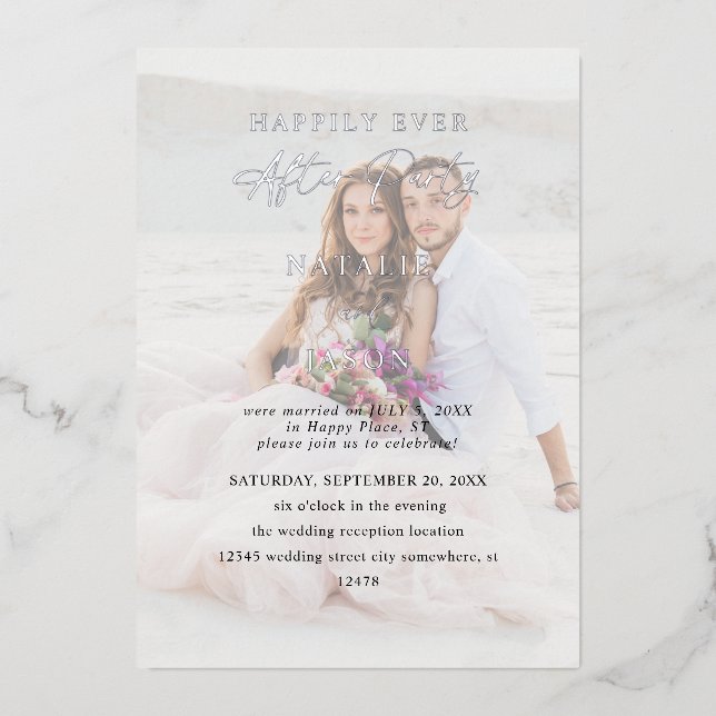 After Party Photo Wedding Reception (Front)