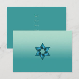 After Party Teal Ombre with Star Invitation
