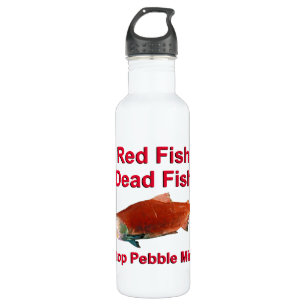 After Salmon - Stop Pebble Mine 710 Ml Water Bottle